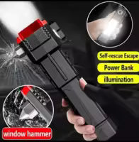 Multifunction 8in1 Portable Led Flashlight, Rechargeable LED Torch Flashlight |