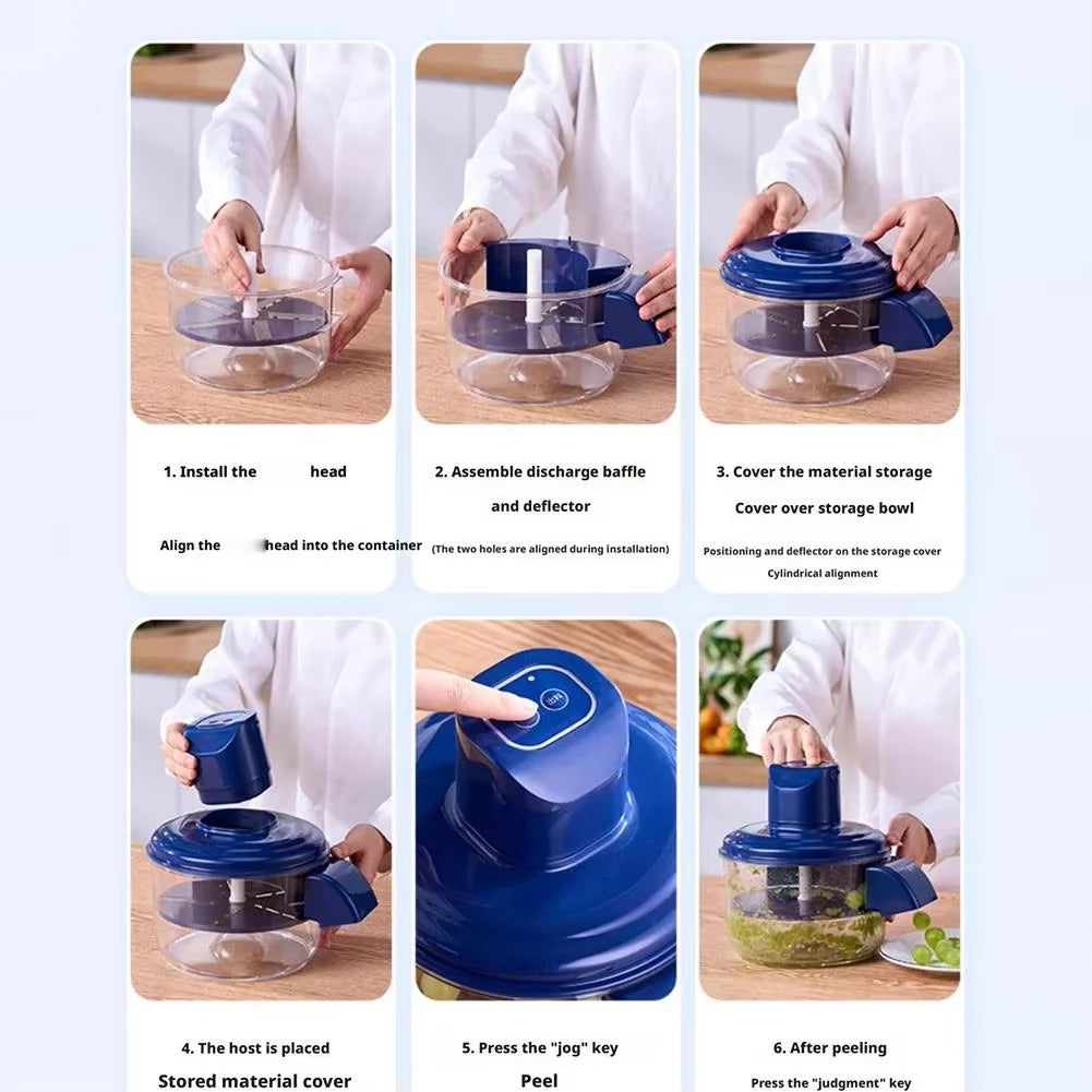 Rechargeable Peeler Machine - Electric Fruit & Vegetable Peeler-Automatic Peeling Portable, Fast & Easy Kitchen Gadget