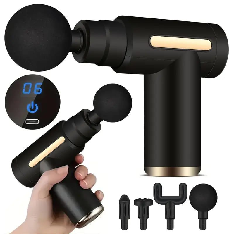 Pain Relief Body Neck Deep Massage Gun | Electric Mini Fascial Gun For Pain Relief Body Neck Relaxation Massager| Deep Vibration Full Body Relaxation Machine| Mini Fascial Massage Gun| Back & Neck Vibrator Massager