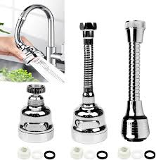 360 Degree Adjustment Kitchen Faucet Extension Tube Bathroom Extension Water Tap