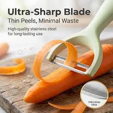 Kitchen Master Vegetable & Fruit Peeler - High-Quality Stainless Steel Blade - Y- Shape Design